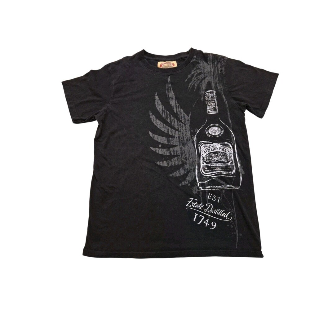 Appleton Estate L Crafted In The Heat Of Jamaica T Shirt 100% Cotton Grunge Par